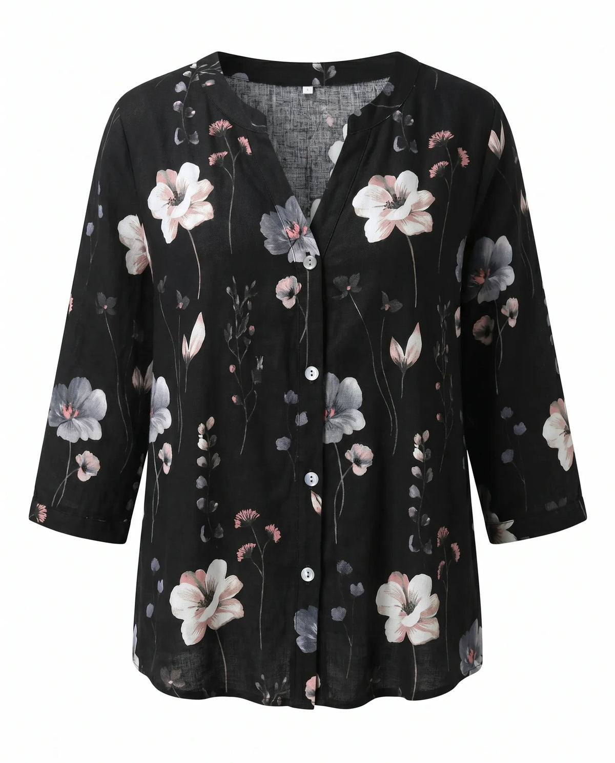 Tira blouse met V-hals en driekwartmouwen voor dames
