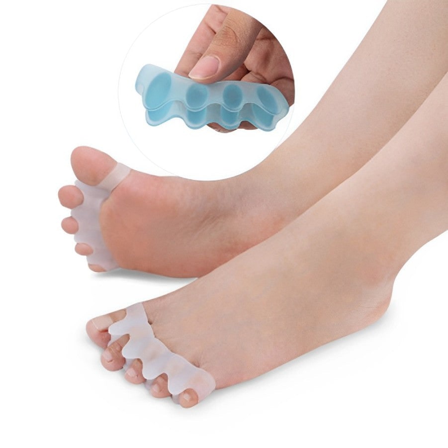 Teenspreiders siliconen teenscheiders teenrechtzetter gel flexibel paar