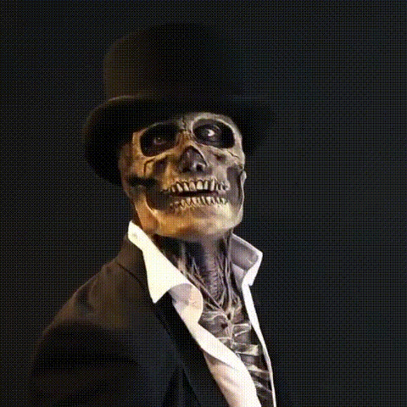 Ultrarealistisch Halloween-skeletkostuum met masker