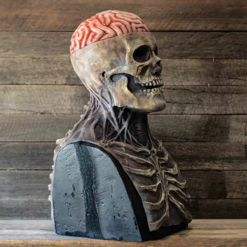 Ultrarealistisch Halloween-skeletkostuum met masker