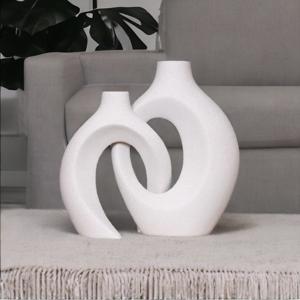 Gleora | Unieke Bloemenvaas - Gevlochten Design
