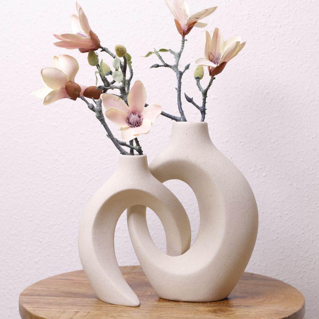 Gleora | Unieke Bloemenvaas - Gevlochten Design