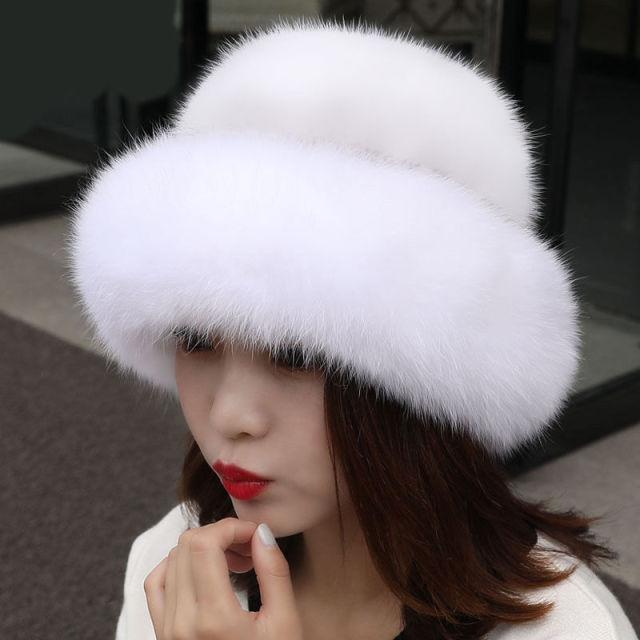 Wintermuts van imitatiebont voor dames