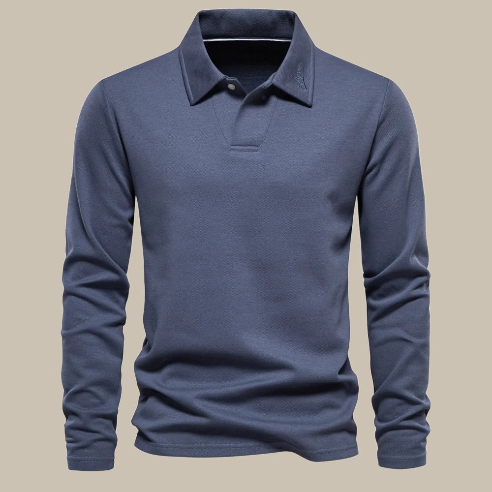 Stijlvolle Longsleeve Polo voor Heren