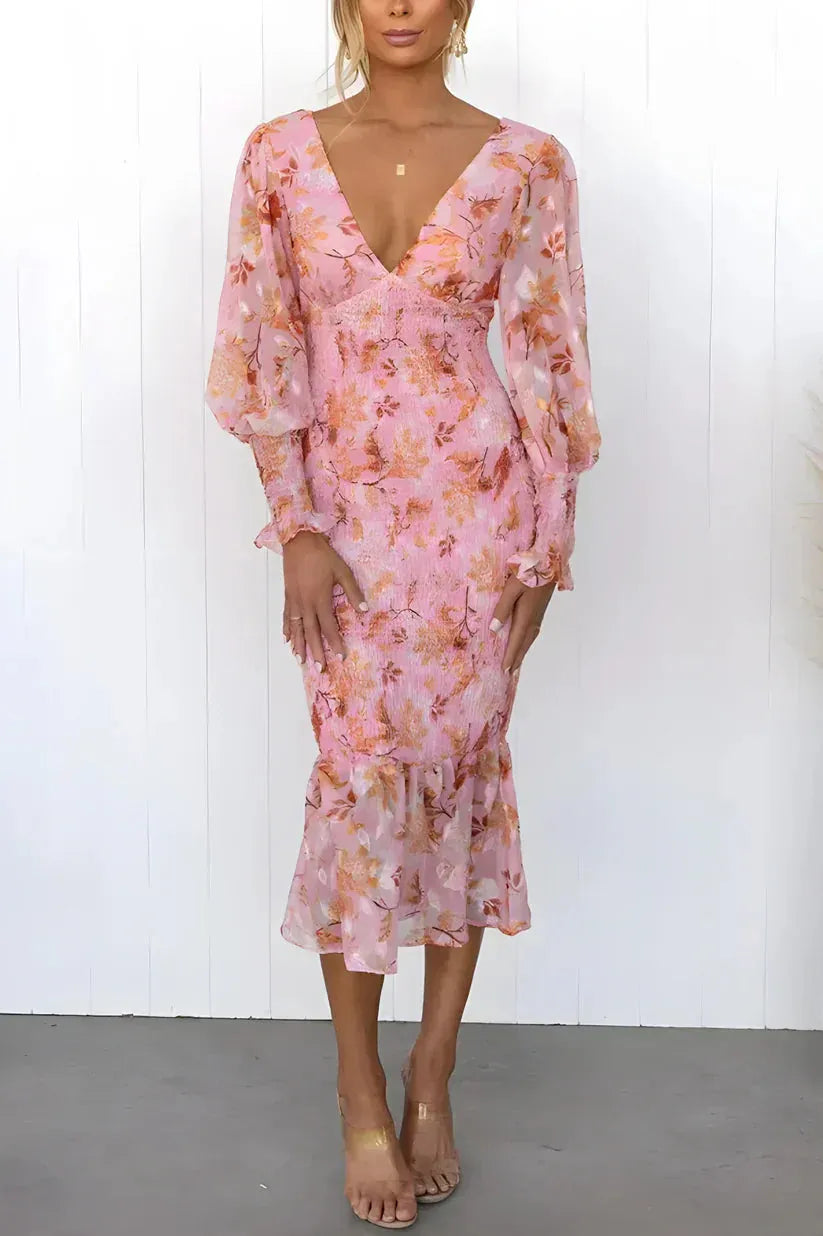 Vilhelmina midijurk met bloemenprint voor dames