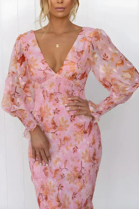 Vilhelmina midijurk met bloemenprint voor dames