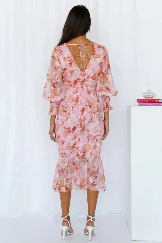 Vilhelmina midijurk met bloemenprint voor dames