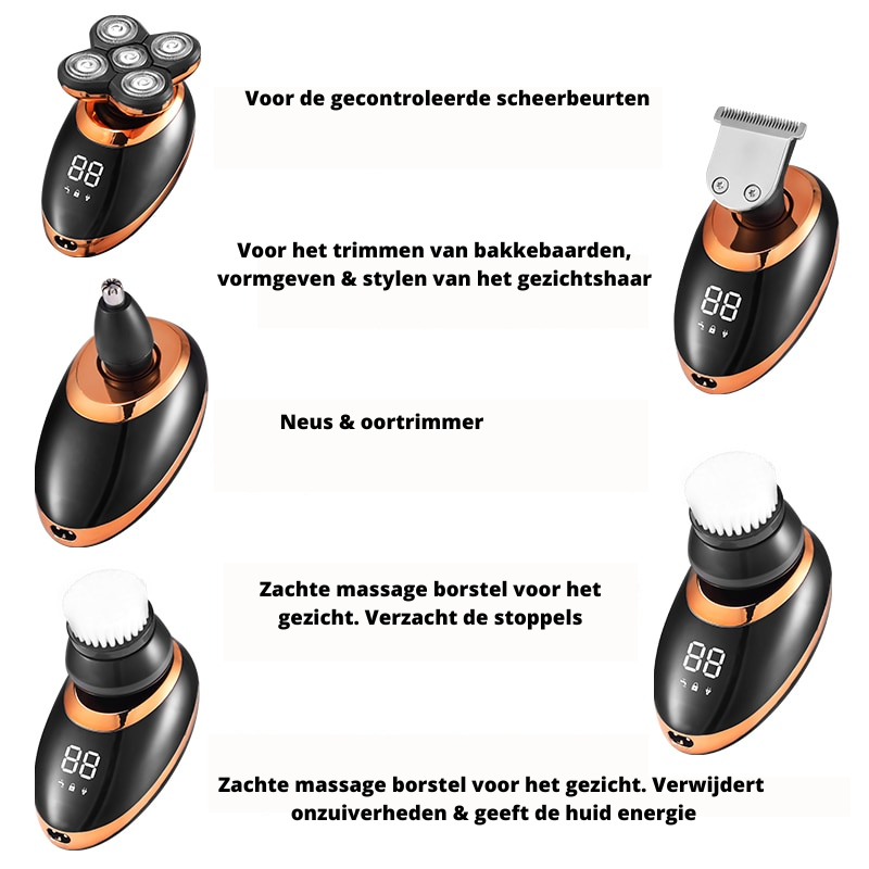 Draadloos Waterdicht Scheerapparaat voor Mannen | Multifunctioneel