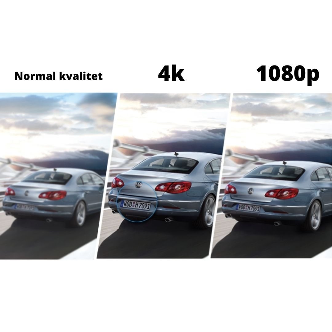 Draadloze 4K dashcam voor in de auto met GPS en IPS-scherm