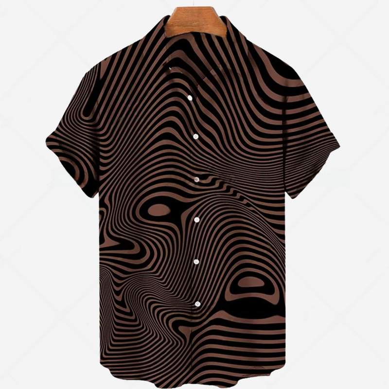 Comfortabel Herenoverhemd met Print