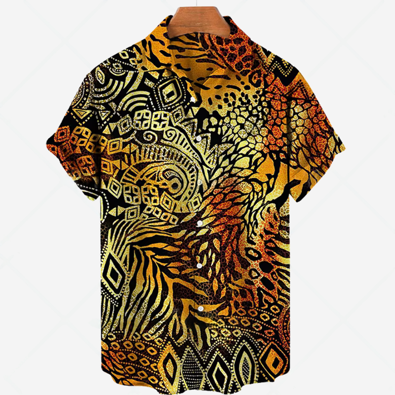 Comfortabel Herenoverhemd met Print