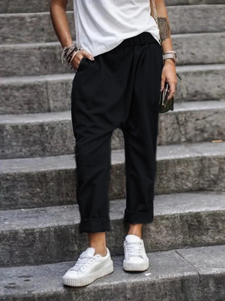 Lina – Casual Linnen Damesbroek