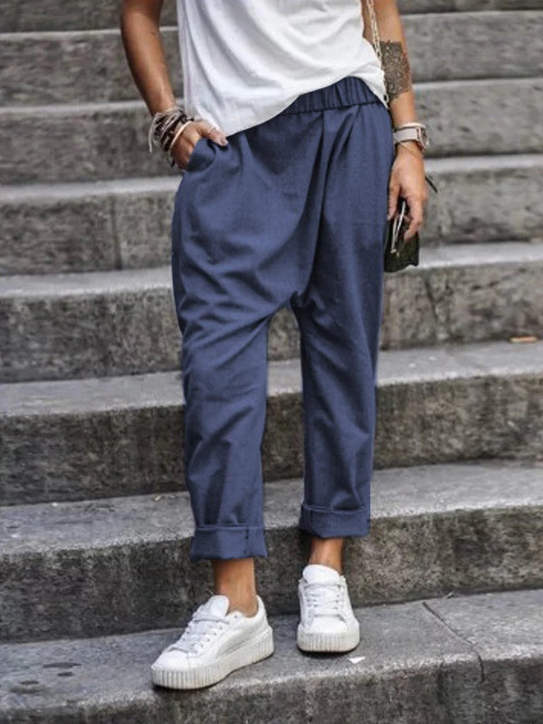 Lina – Casual Linnen Damesbroek