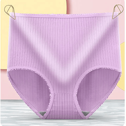 Lekvrije slips voor dames, 3 stuks – ademende geribbelde slips
