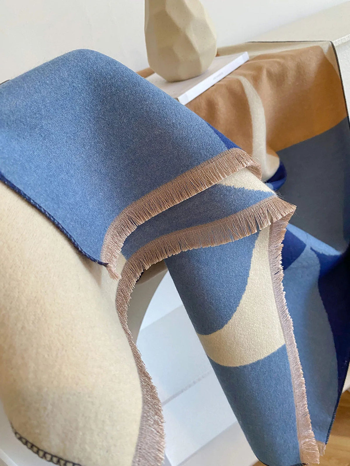 Omkeerbare kasjmieren sjaal voor dames – elegantie en warmte