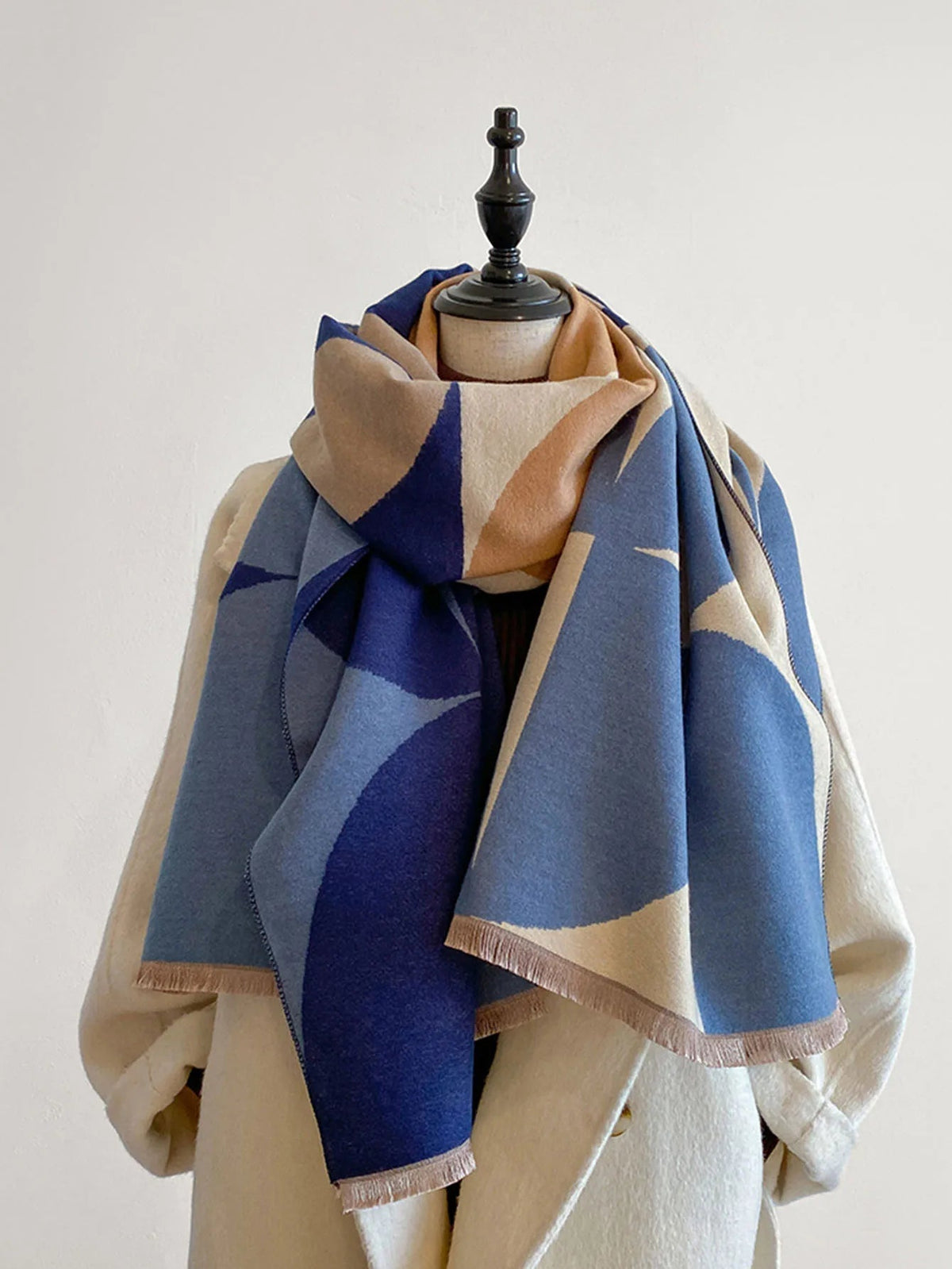 Omkeerbare kasjmieren sjaal voor dames – elegantie en warmte