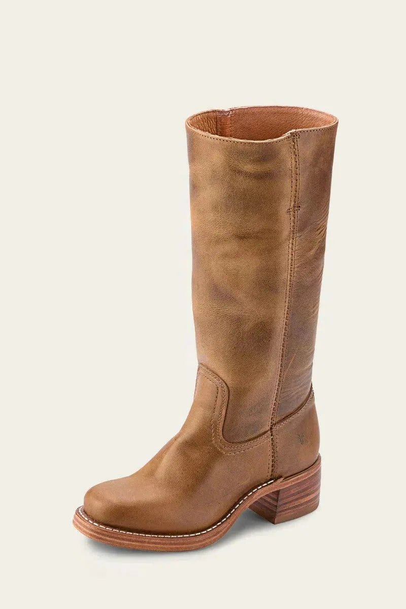 Kniehoge laarzen met blokhak voor dames
