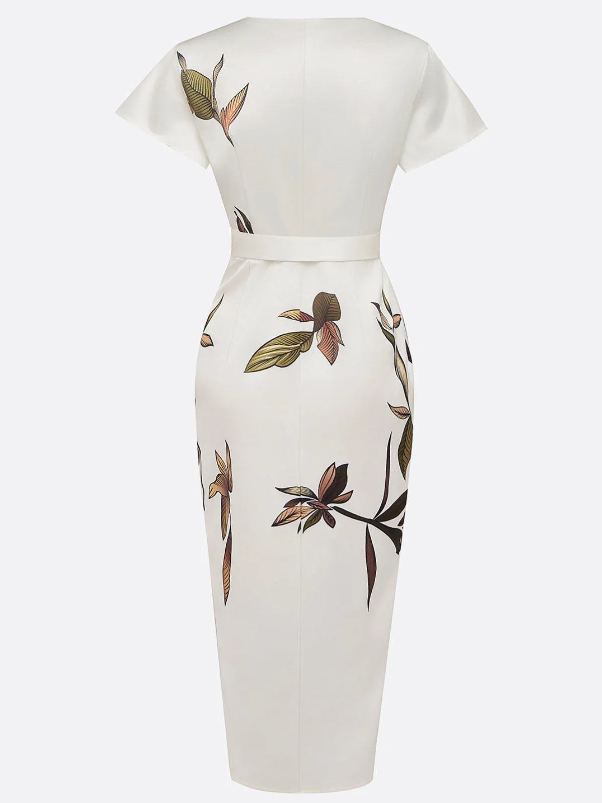 Midiwikkeljurk voor dames met bloemenprint
