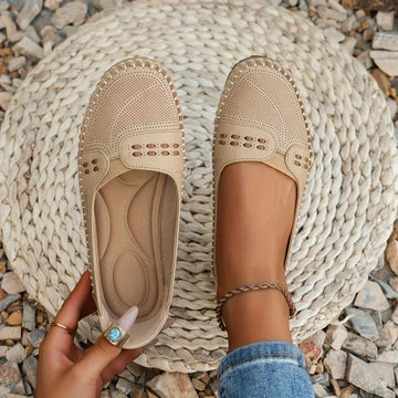 Platte Mary Jane-schoenen voor dames met perforaties