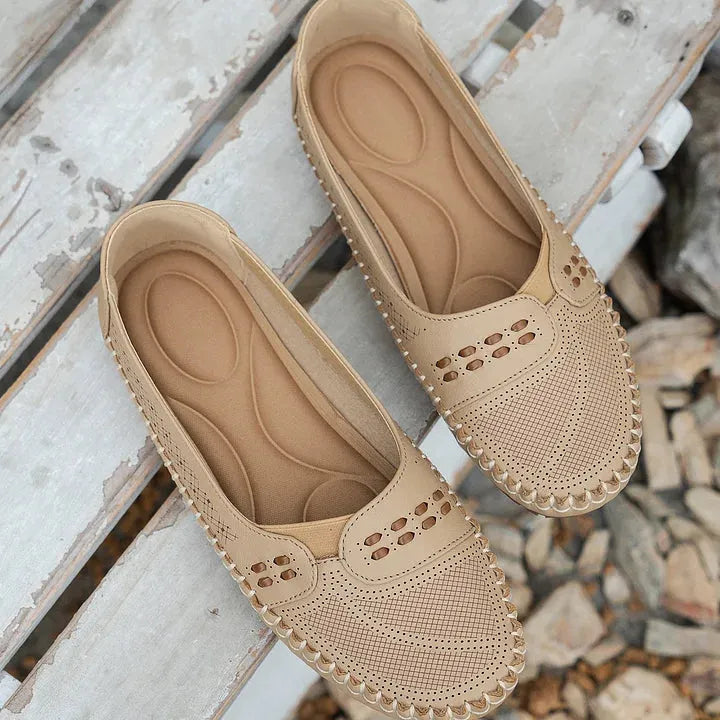Platte Mary Jane-schoenen voor dames met perforaties