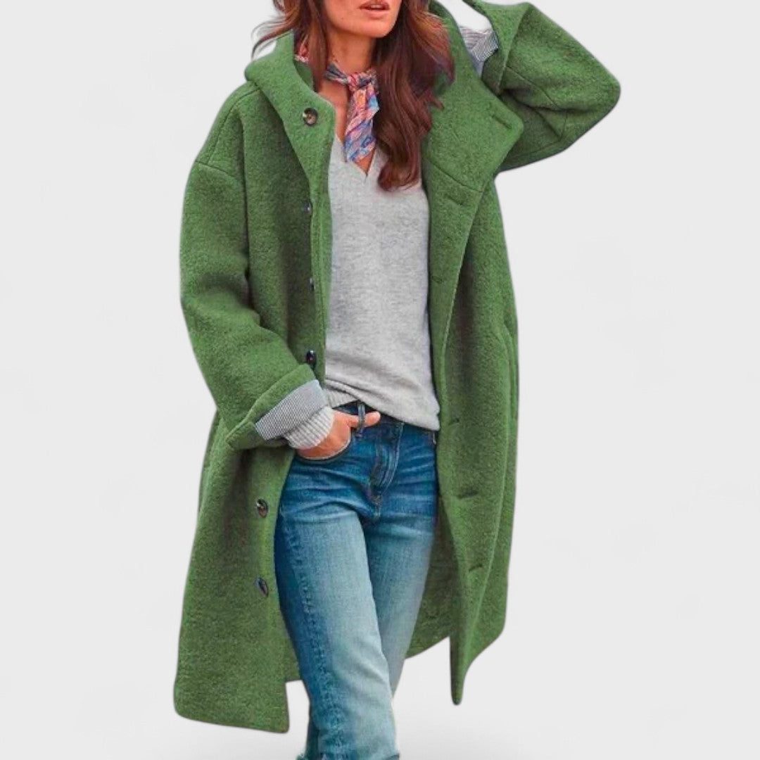 Oversized wollen jas voor dames