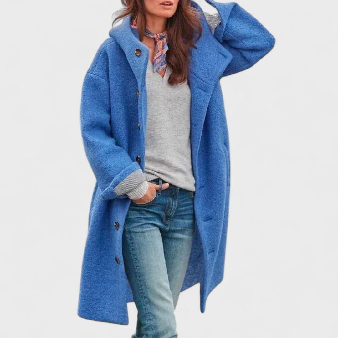 Oversized wollen jas voor dames