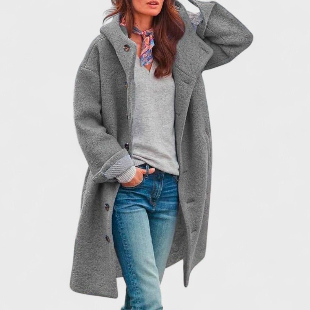 Oversized wollen jas voor dames