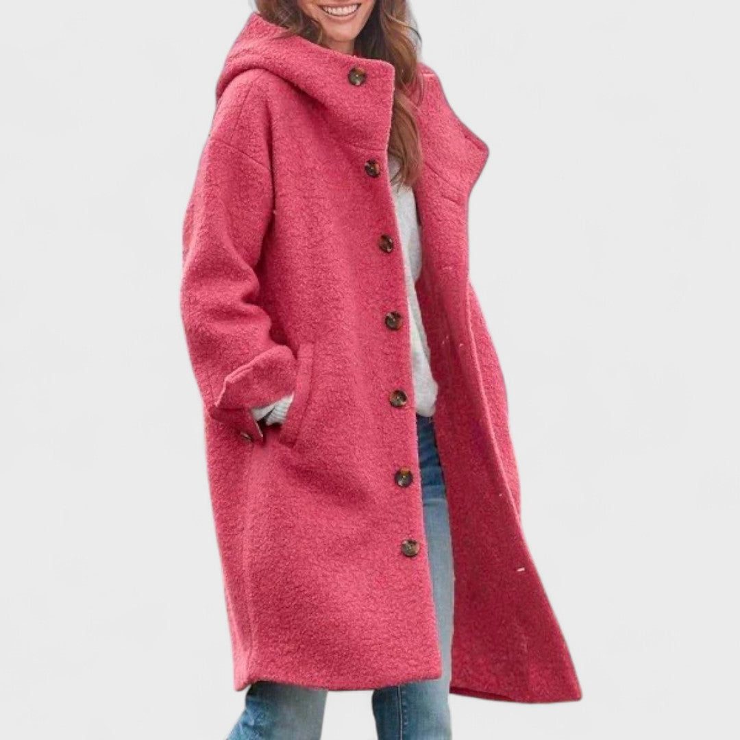 Oversized wollen jas voor dames