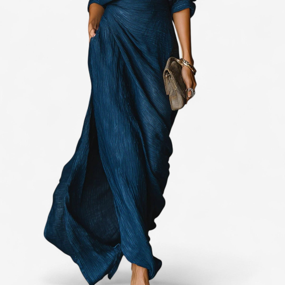 Maxi-overslagblousejurk voor dames