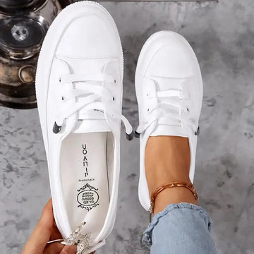 Wren canvas damessneakers met veters