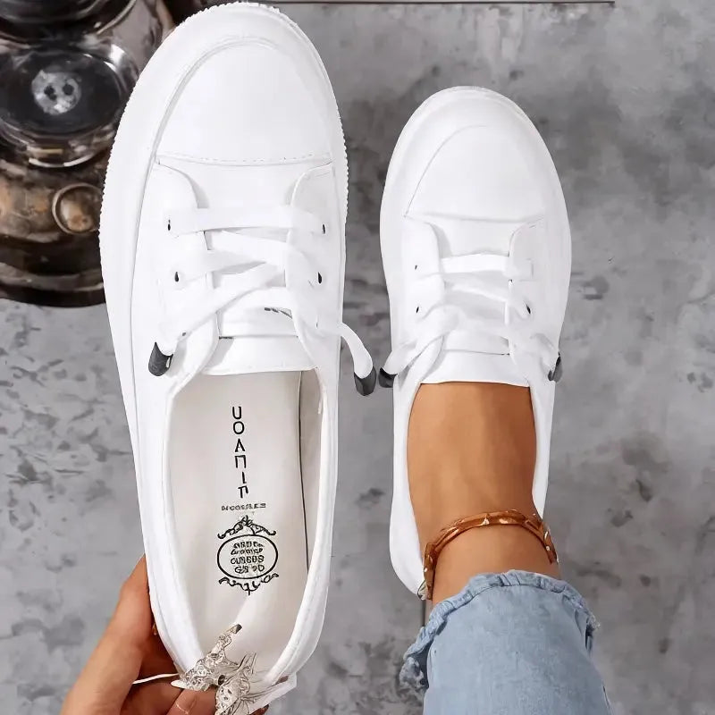 Wren canvas damessneakers met veters