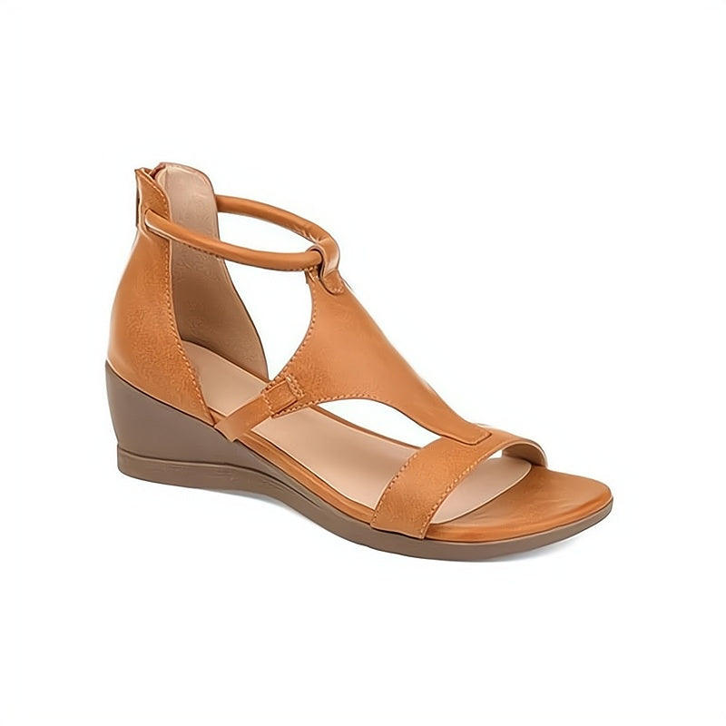 Hoymans TerraLuxe – Stijlvolle Romeinse Wedge Sandalen